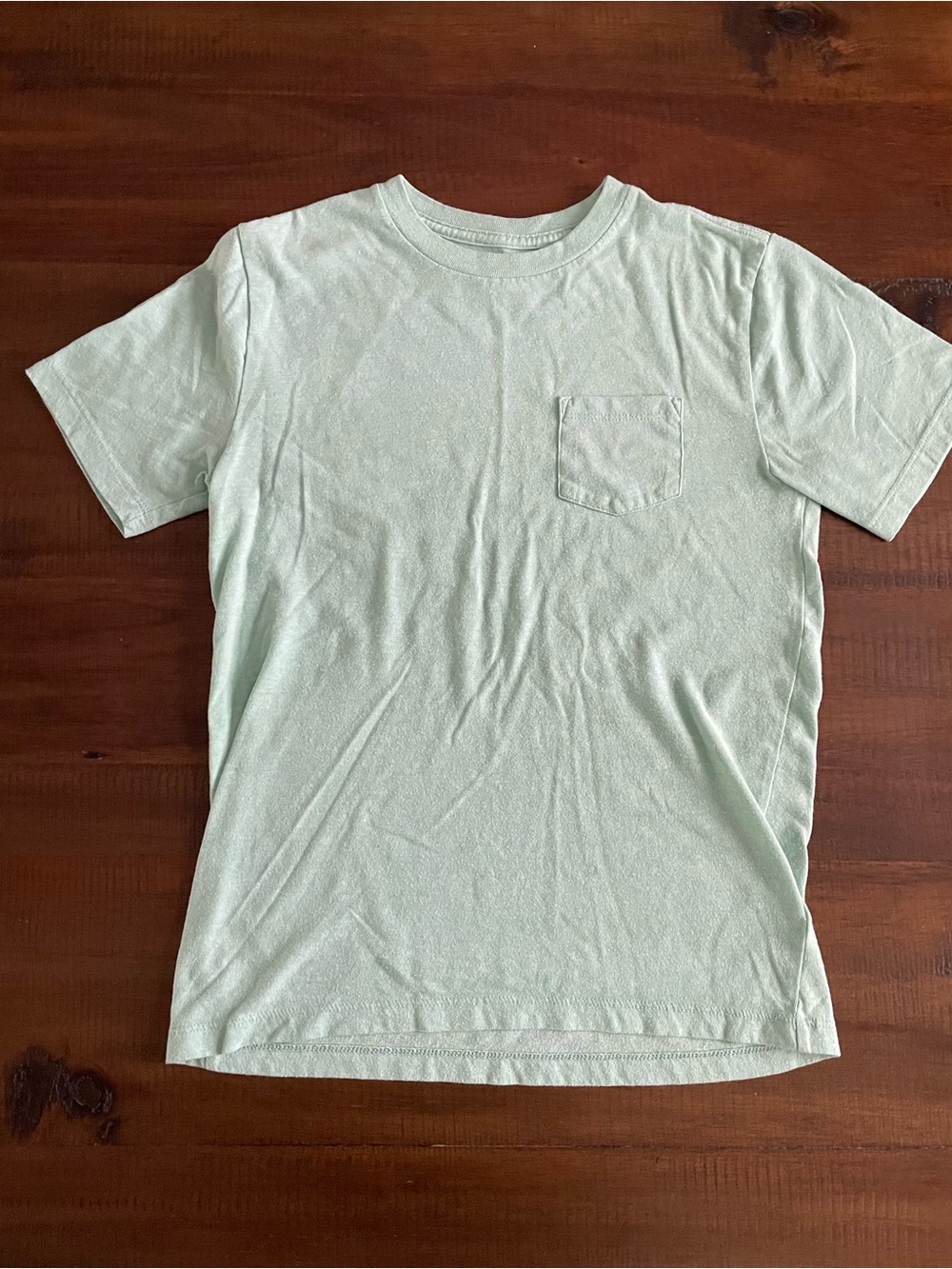 Kids Pocket T-Shirt in Light Mint